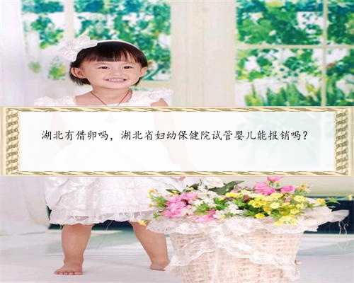湖北有借卵吗，湖北省妇幼保健院试管婴儿能报销吗？